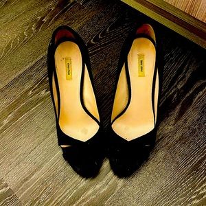 Miu Miu Prada Black Suede Heels *Free shipping